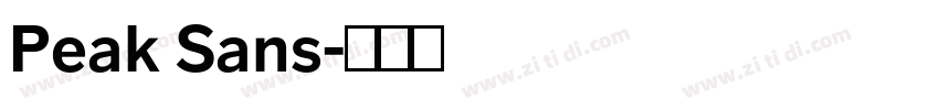Peak Sans字体转换